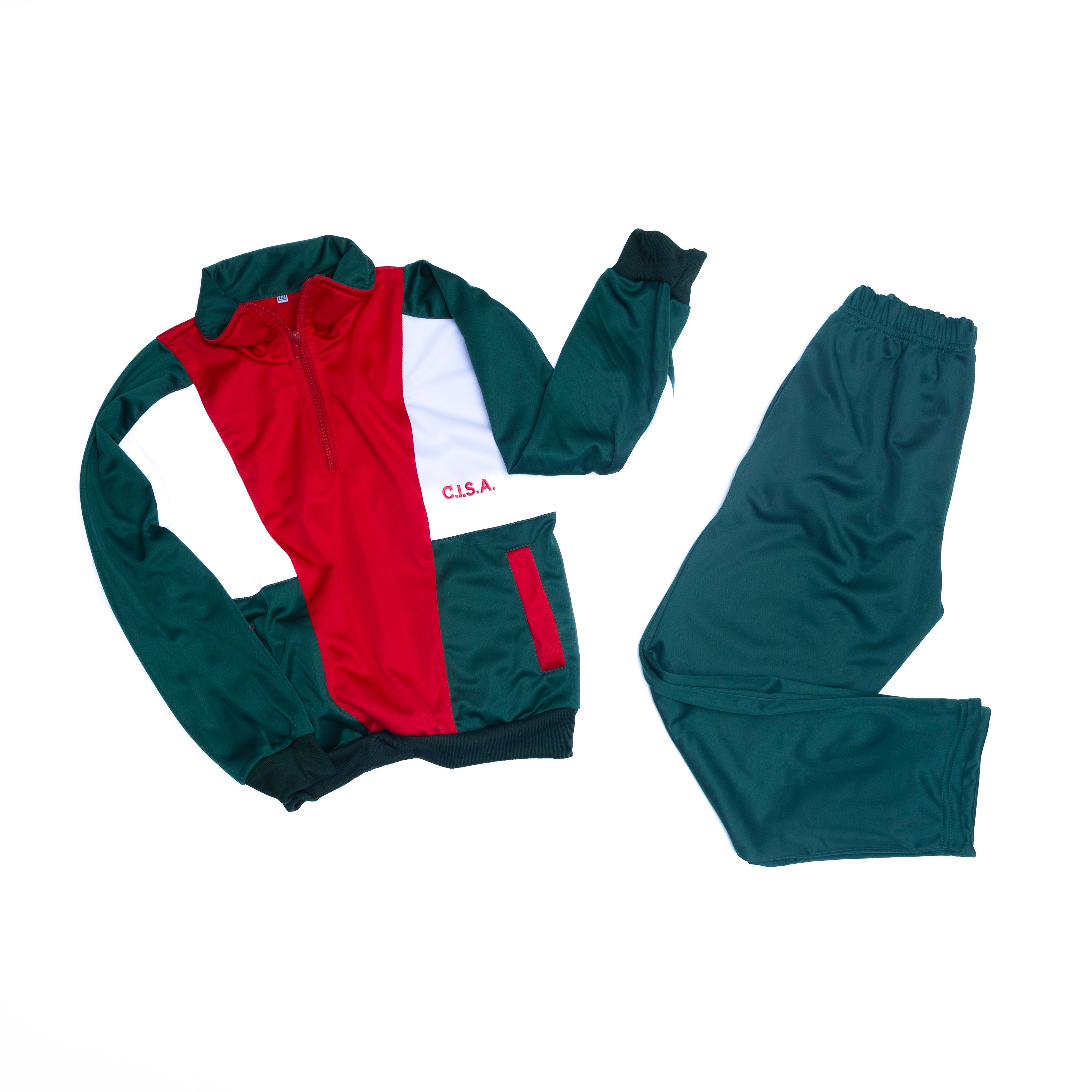 Buzo completo Colegio Italiano Santa Ana CISA Tipo Velour