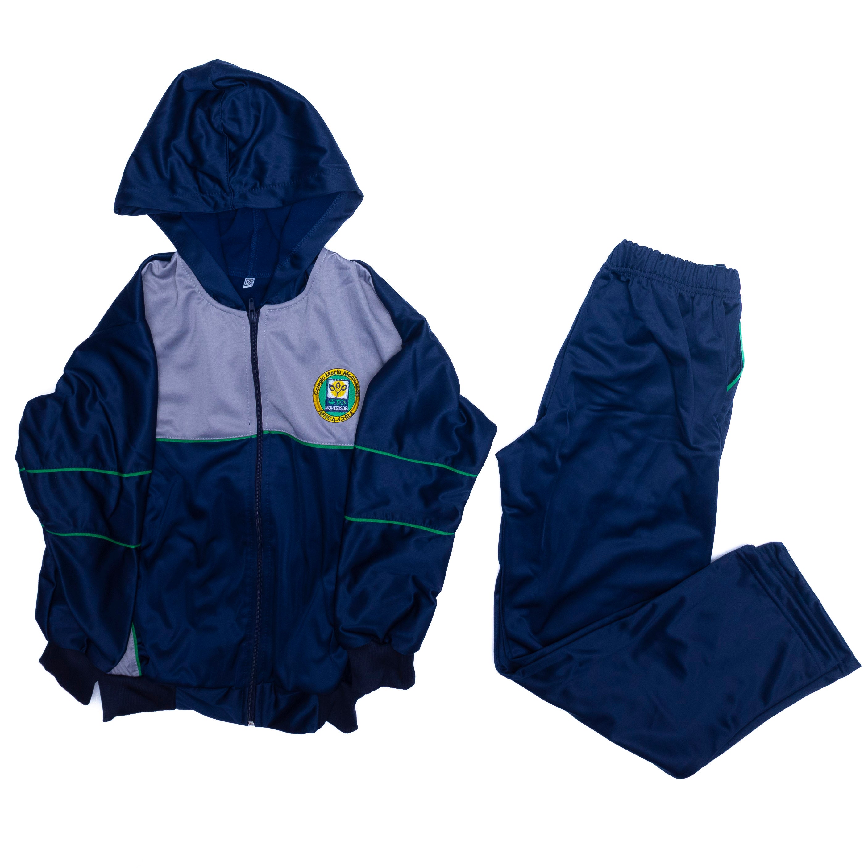 Buzo completo Colegio María Montessori Tipo Velour