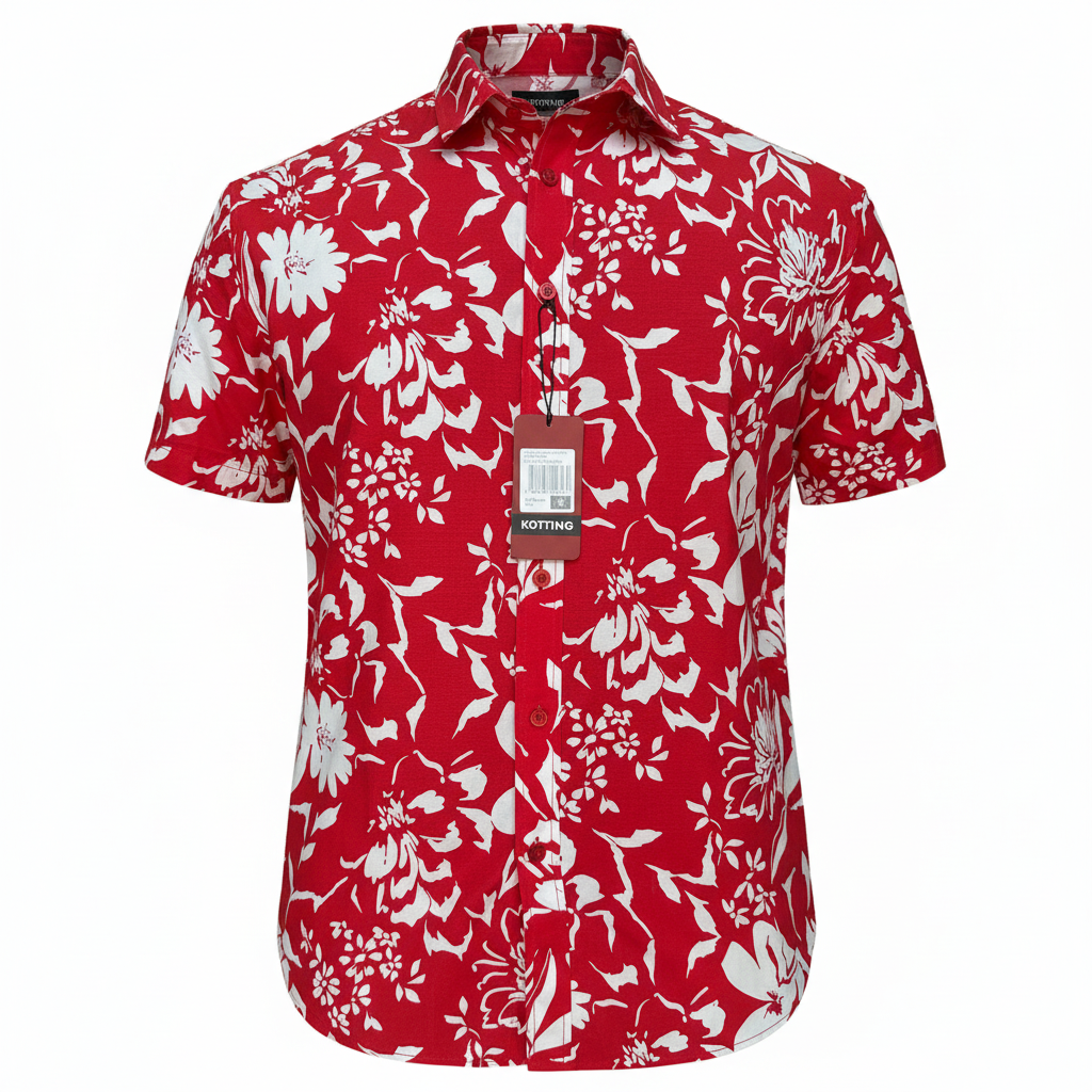 Guayabera (Rojo/Blanco)
