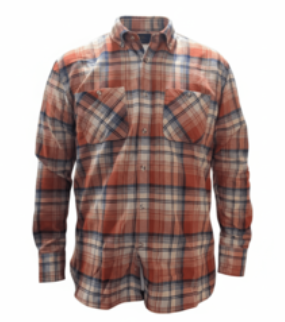 Camisa Cuadrillé (Anaranjado)
