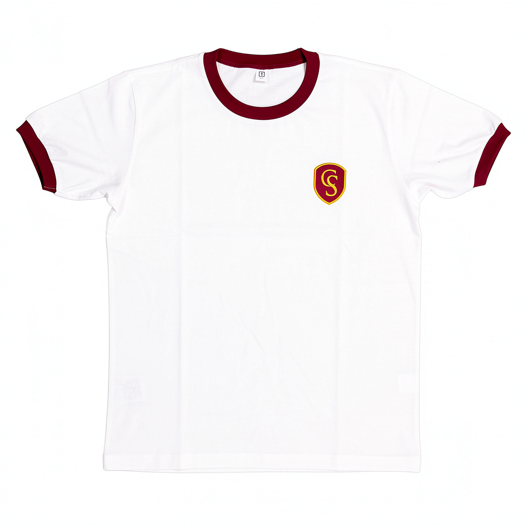 Polo Jersey Colegio Saucache Blanco