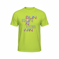 Polera Run Verde Fosforescente