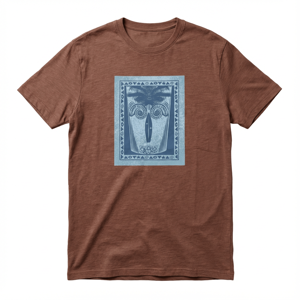 Polera Tabla Surf Café